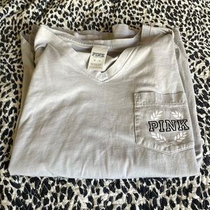 Pink campus long sleeve t shirt